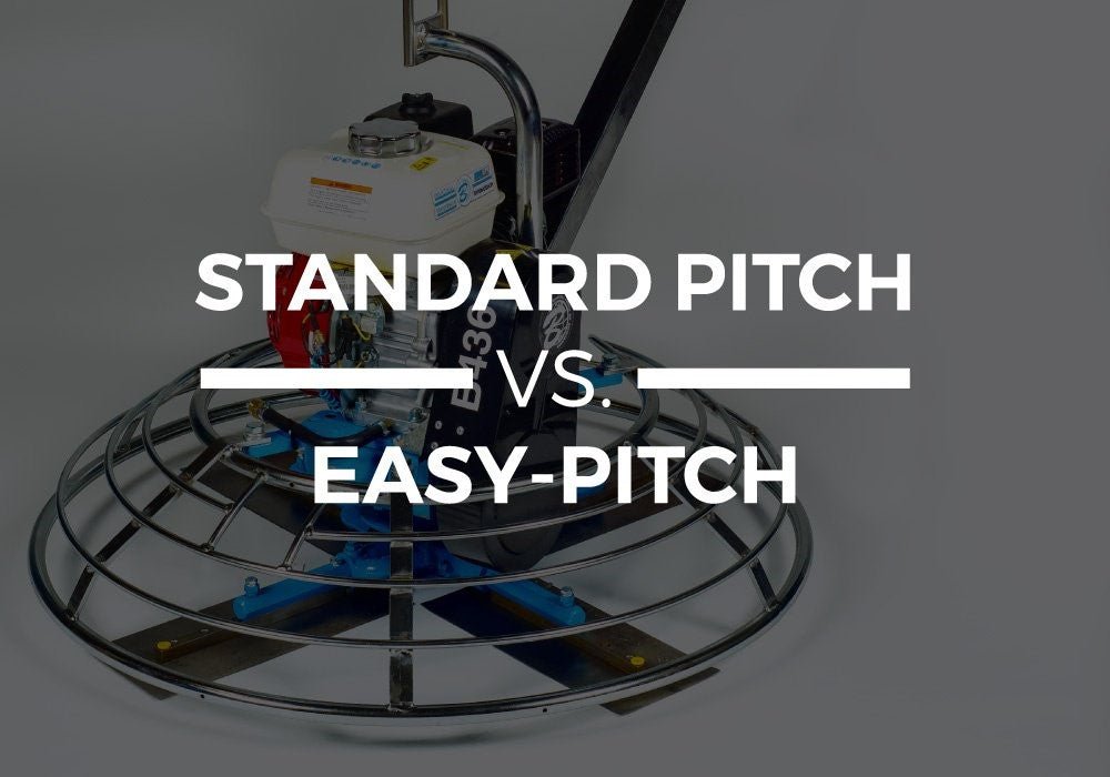 STANDARD PITCH VS. EASY-PITCH - WHICH ONE SHOULD YOU USE ON YOUR WALK BEHIND TROWEL? - zsstore.shop