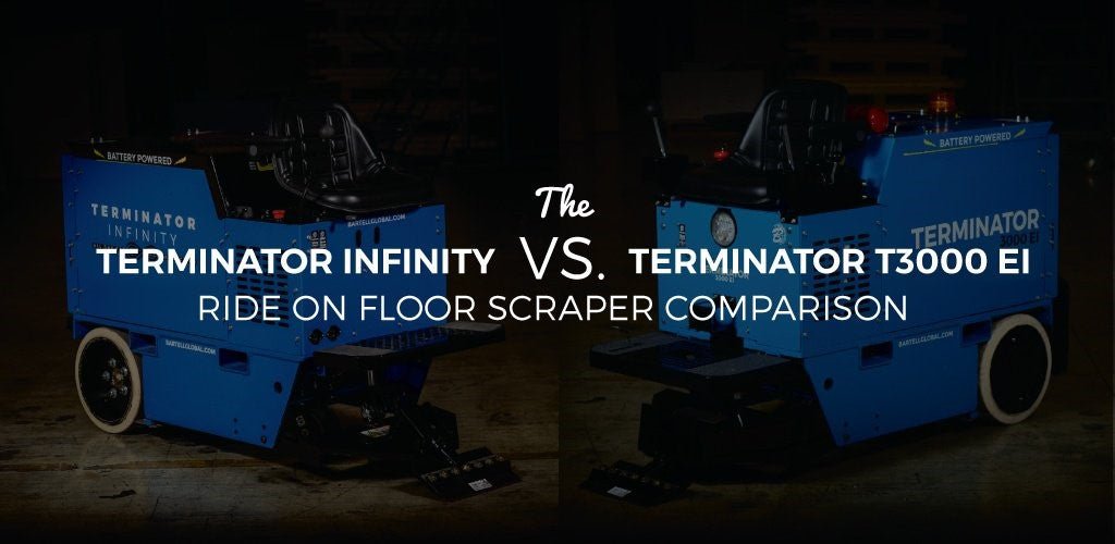 TERMINATOR RIDE-ON FLOOR SCRAPER COMPARISON: T3000EI VS. INFINITY - zsstore.shop