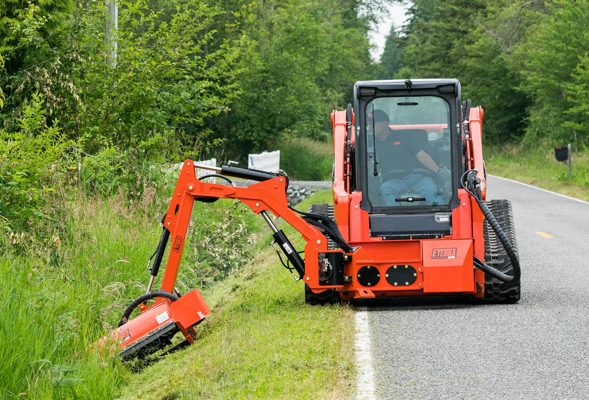 Sidewinder 36" Mini Skid Steer Flail Mower Attachment