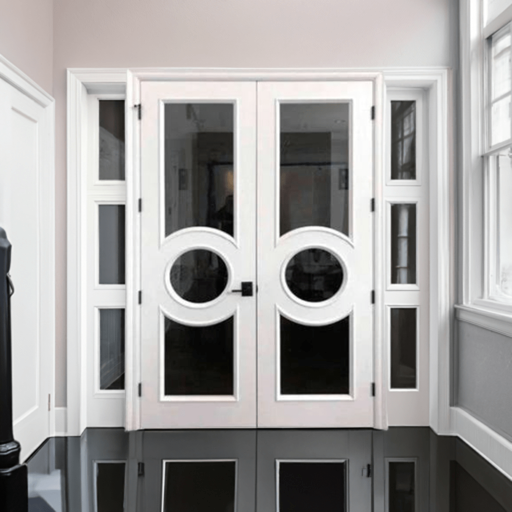 Art Deco Double Doors - Custom Iron Door Pros