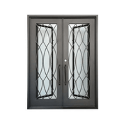 Athena Double Doors - Custom Iron Door Pros