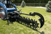 Blue Diamond® Skid Steer Trencher - Blue Diamond Attachments