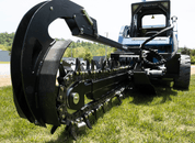 Blue Diamond® Skid Steer Trencher - Blue Diamond Attachments