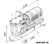 MAB 155 – Ultra Compact Portable Magnetic Drill - CS Unitec