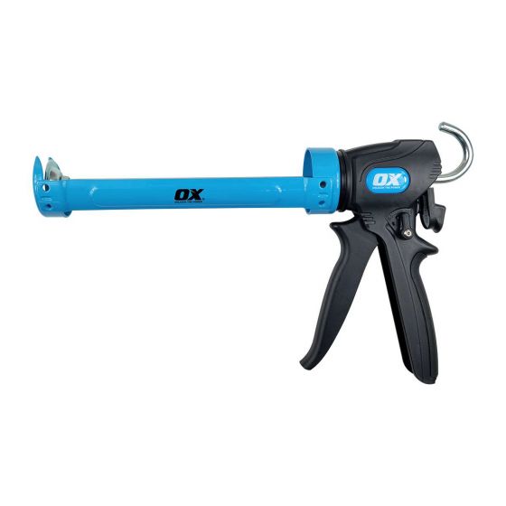  310ml Dual Thrust Caulk Gun | 12:1 & 24:1 Thrust Ratio - Ox Tools