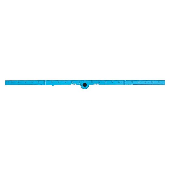 OX Pro 24-Inch Imperial Tuff Rule | Cyan - Ox Tools