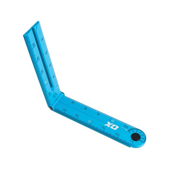 OX Pro 24-Inch Imperial Tuff Rule | Cyan - Ox Tools