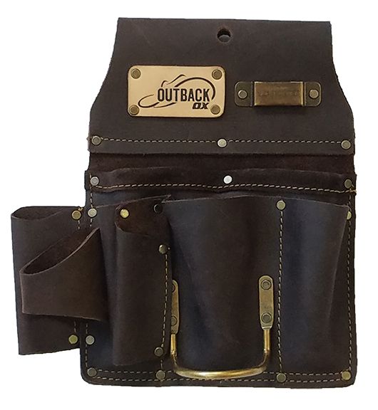 OX Pro Drywaller's Tool Pouch, Oil-Tanned Leather - Ox Tools